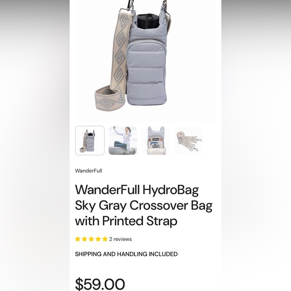 Wander HydroBag in Light Gray - Picture 9 of 9